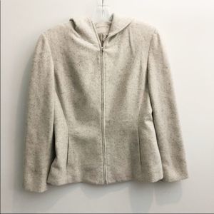 Charles Chang Lima Cashmere Wool Hooded Coat Grey